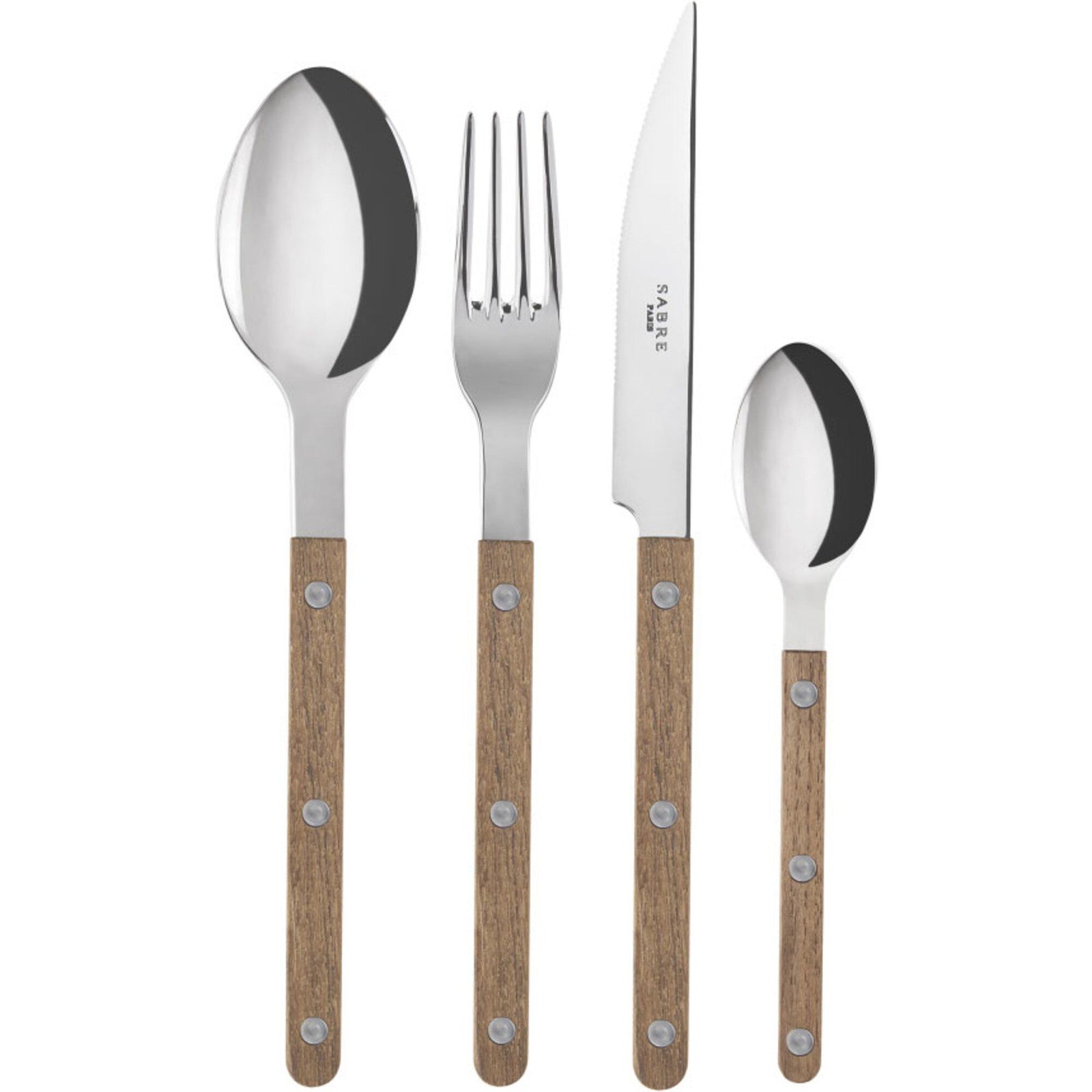 Sabre paris Sabre paris Bistrot Teak bestiksæt 4 dele, teak ❤ produktfoto i kategorien Bestikssæt