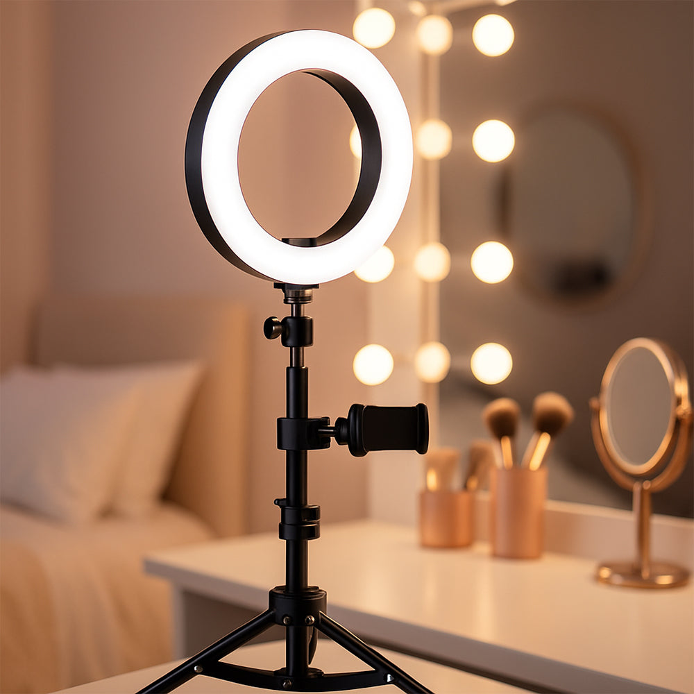Produktbillede af Køb Ring light 3 lysindstillinger QX-260 180 cm. på tilbud