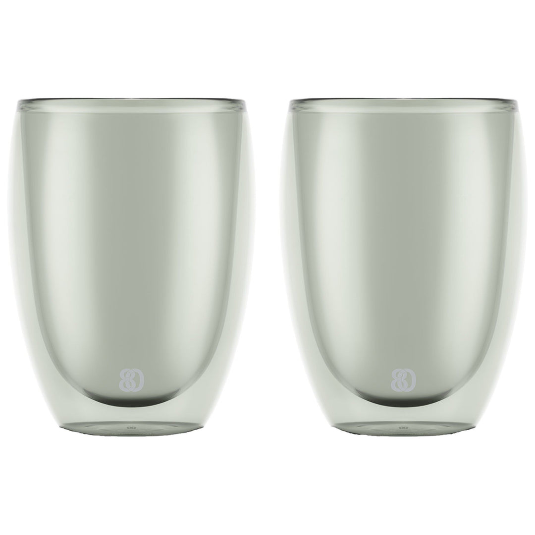 Bodum Bodum PAVINA dobbeltsidet glas 35 cl, grå, 2 stk. – billede i brug (Glas)
