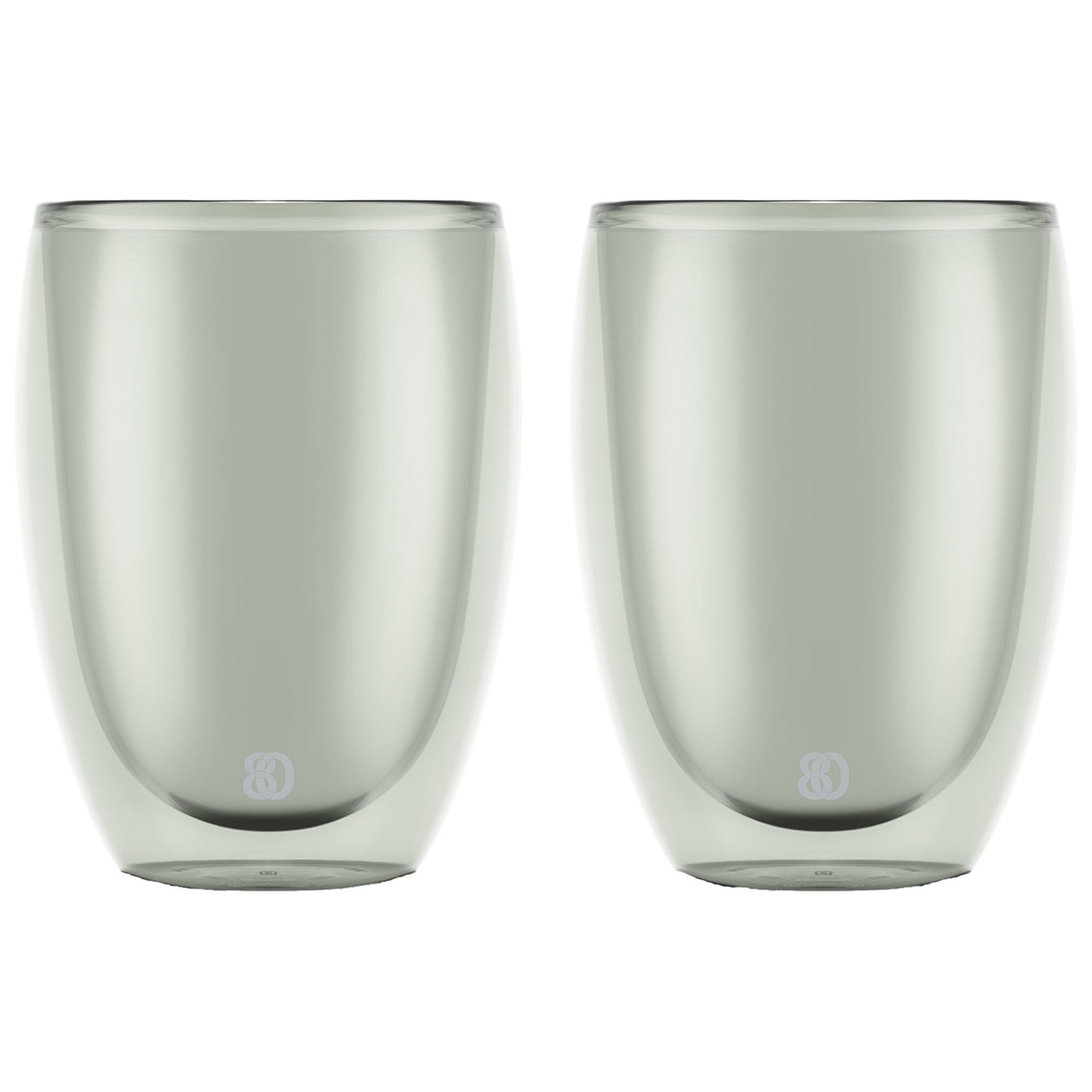 Bodum Bodum PAVINA dobbeltsidet glas 35 cl, grå, 2 stk. – billede i brug (Glas)