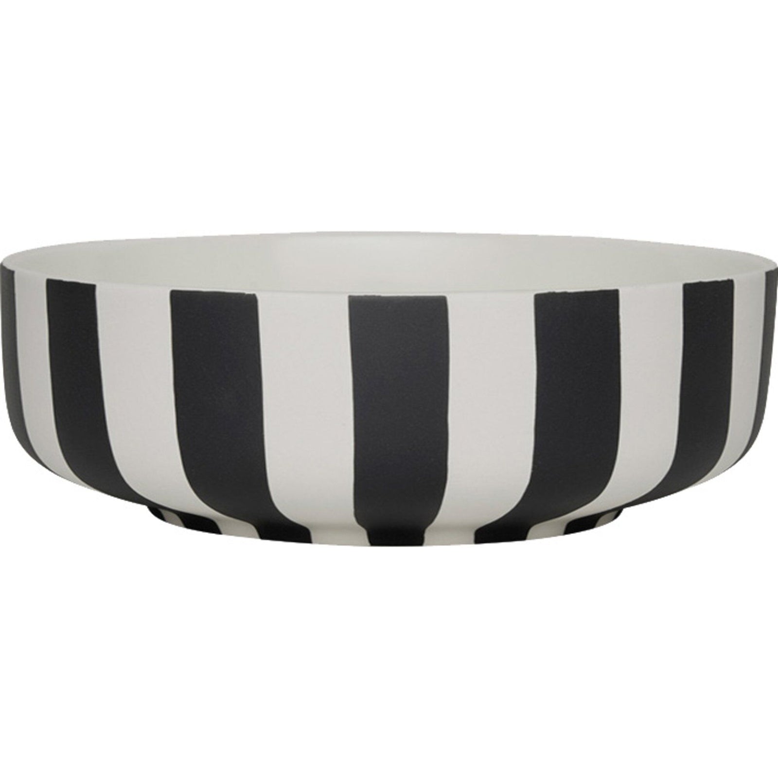 Oyoy living design Oyoy living design Toppu skål stor Ø20, hvid/sort – detaljebillede (Skål)