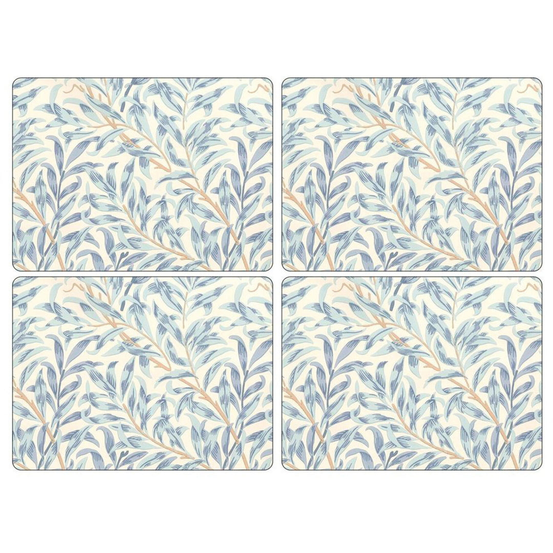 Spode Spode Dækkeserviet med mønster af Willow Morris, blå – produktfoto (Bordskåner)