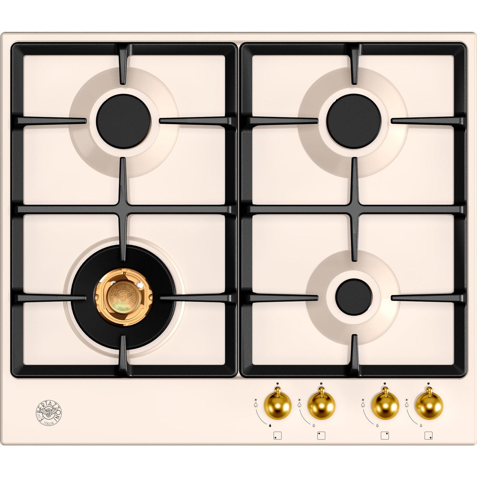 Bertazzoni Bertazzoni P604LHERAG Heritage gaskomfur, 60 cm ❤ produktfoto (Gaskogeplade)