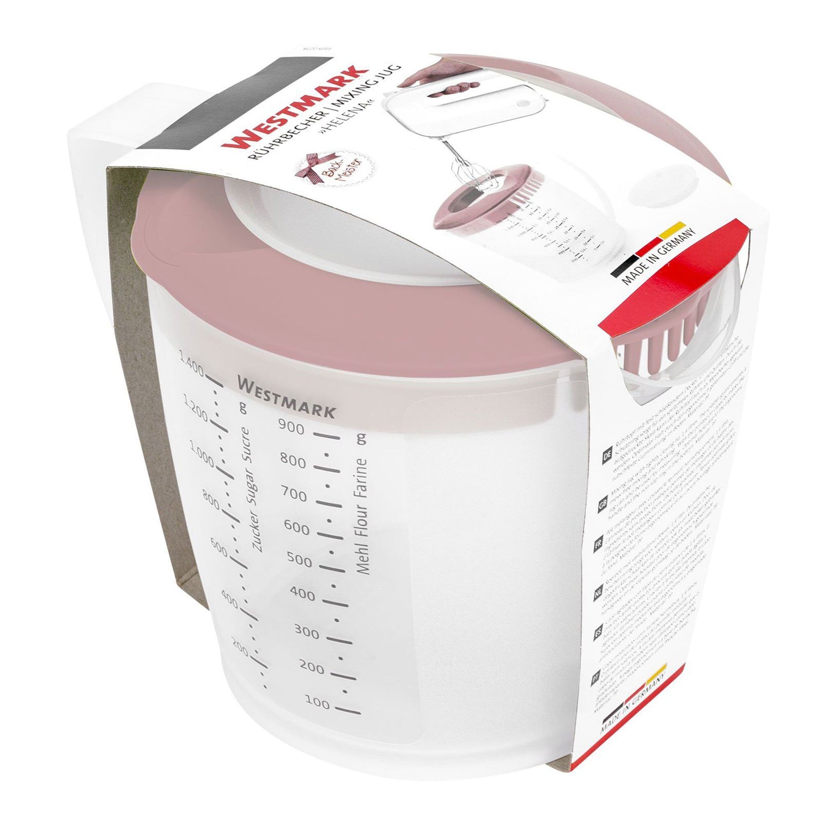Westmark Westmark Helena målekande 1,4 liter, pink – produktvisning (Målekande)