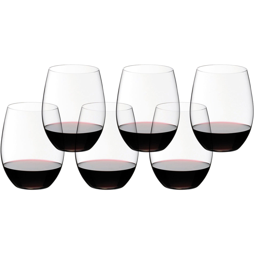 Riedel Riedel O Wine Tumbler Cabernet/Merlot vinglas 6-pak 20-års jubilæum ❤ vinkelbillede (Rødvinsglas)