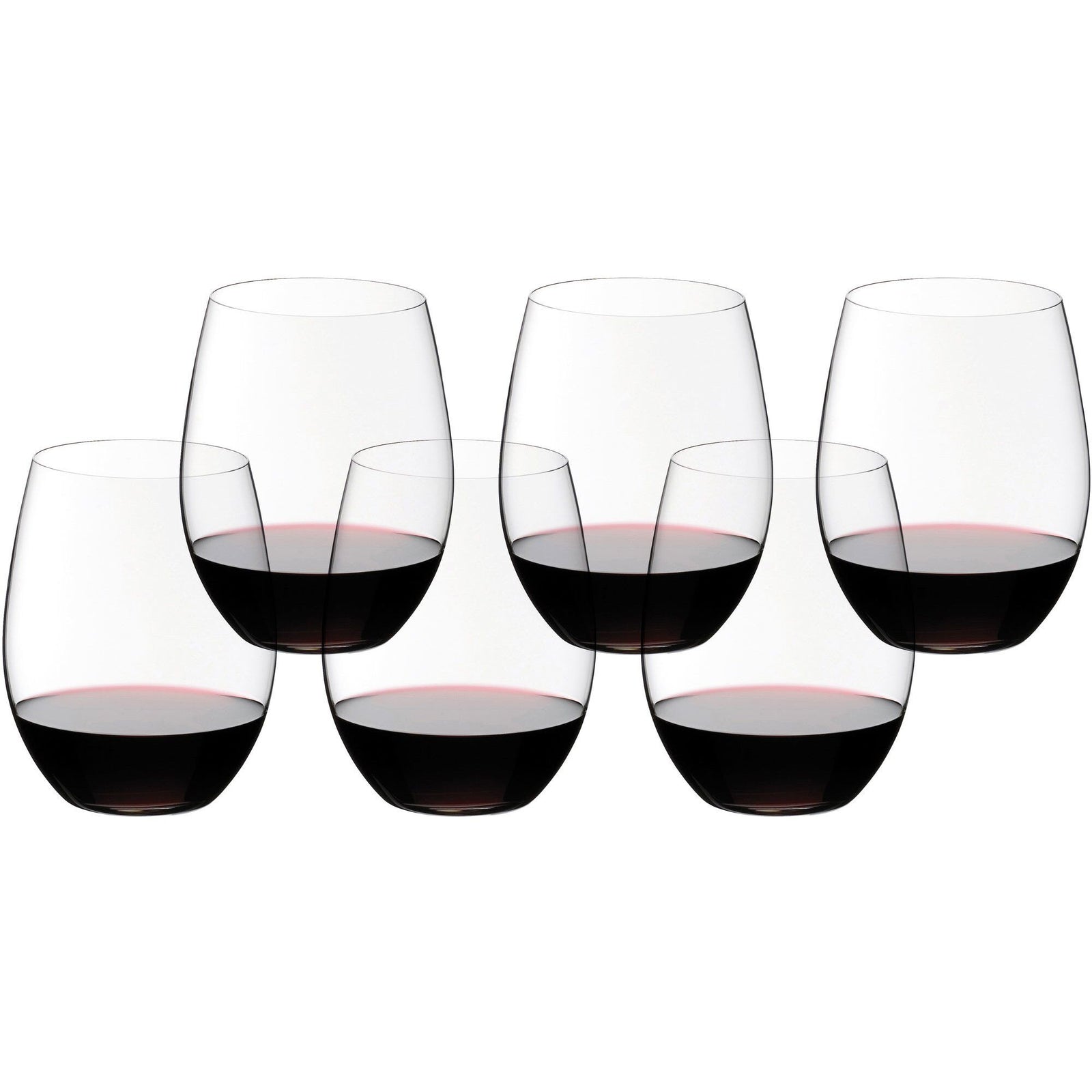 Riedel Riedel O Wine Tumbler Cabernet/Merlot vinglas 6-pak 20-års jubilæum ❤ vinkelbillede (Rødvinsglas)
