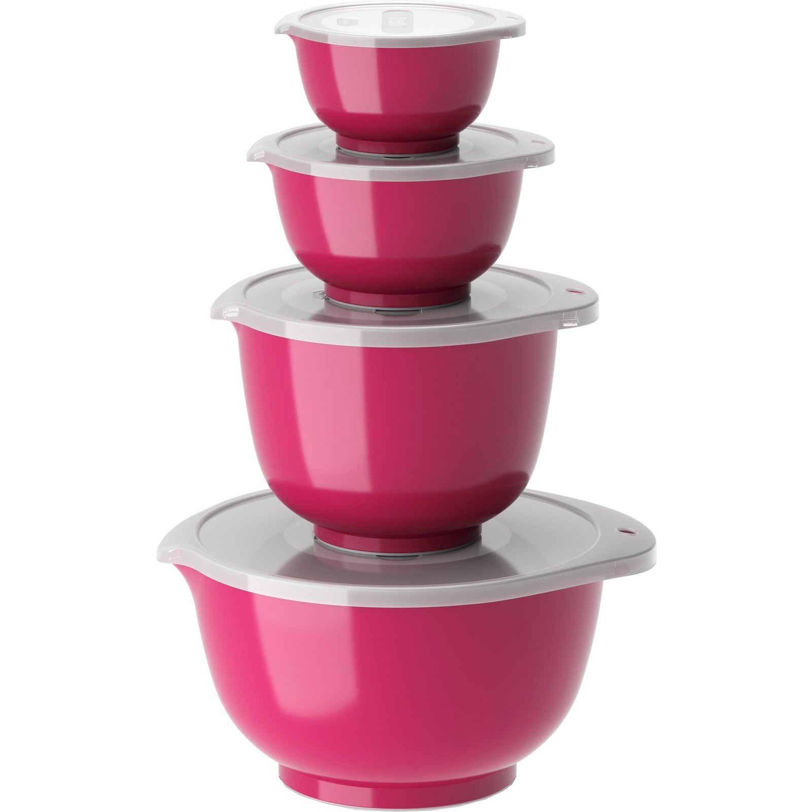 Rosti Rosti NEW Margrethe skåle 0,25 + 0,5 + 1,5 + 3 liter, beetroot ❤ frontbillede (Sæt med bagefade)