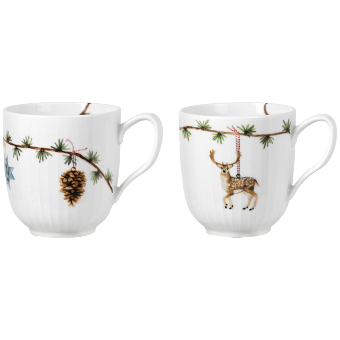 Kähler Kähler Hammershøi Christmas 2020/2021 Krus 33cl, 2 stk. ❤ billede i brug (Krus & Kopper)