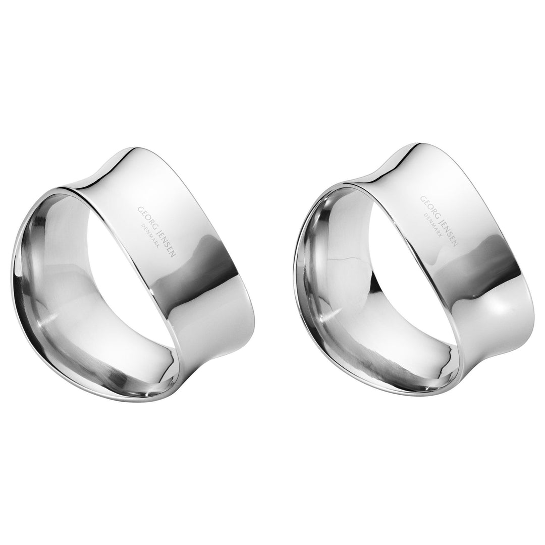Georg jensen Georg jensen Cobra servietring 2 stk. ❤ detaljebillede i kategorien Servietring
