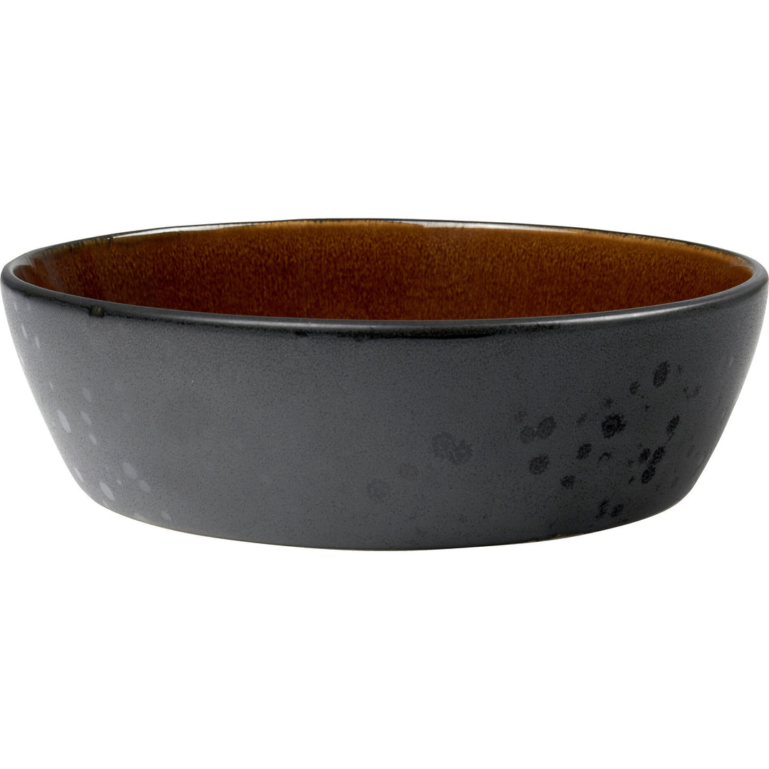 Bitz Bitz Suppeskål 18 cm sort/amber – produktbillede (Dyb tallerken)