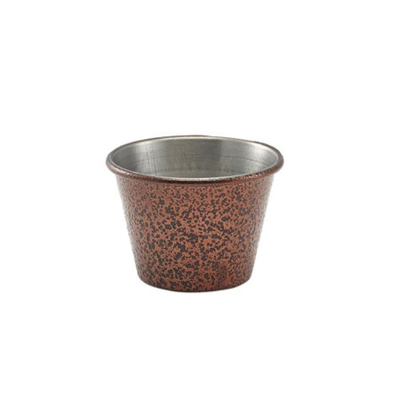 Produktbillede af Rustfrit Stål Skål Med Hamret Kobber 7 Cl Genware på tilbud i brug