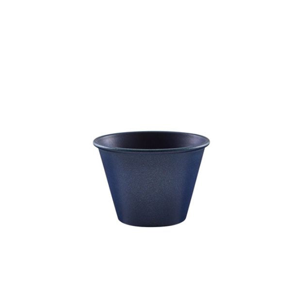 Produktbillede af Metallic Blue Ramekin 71ml/2.5oz Fra Genware på tilbud i brug