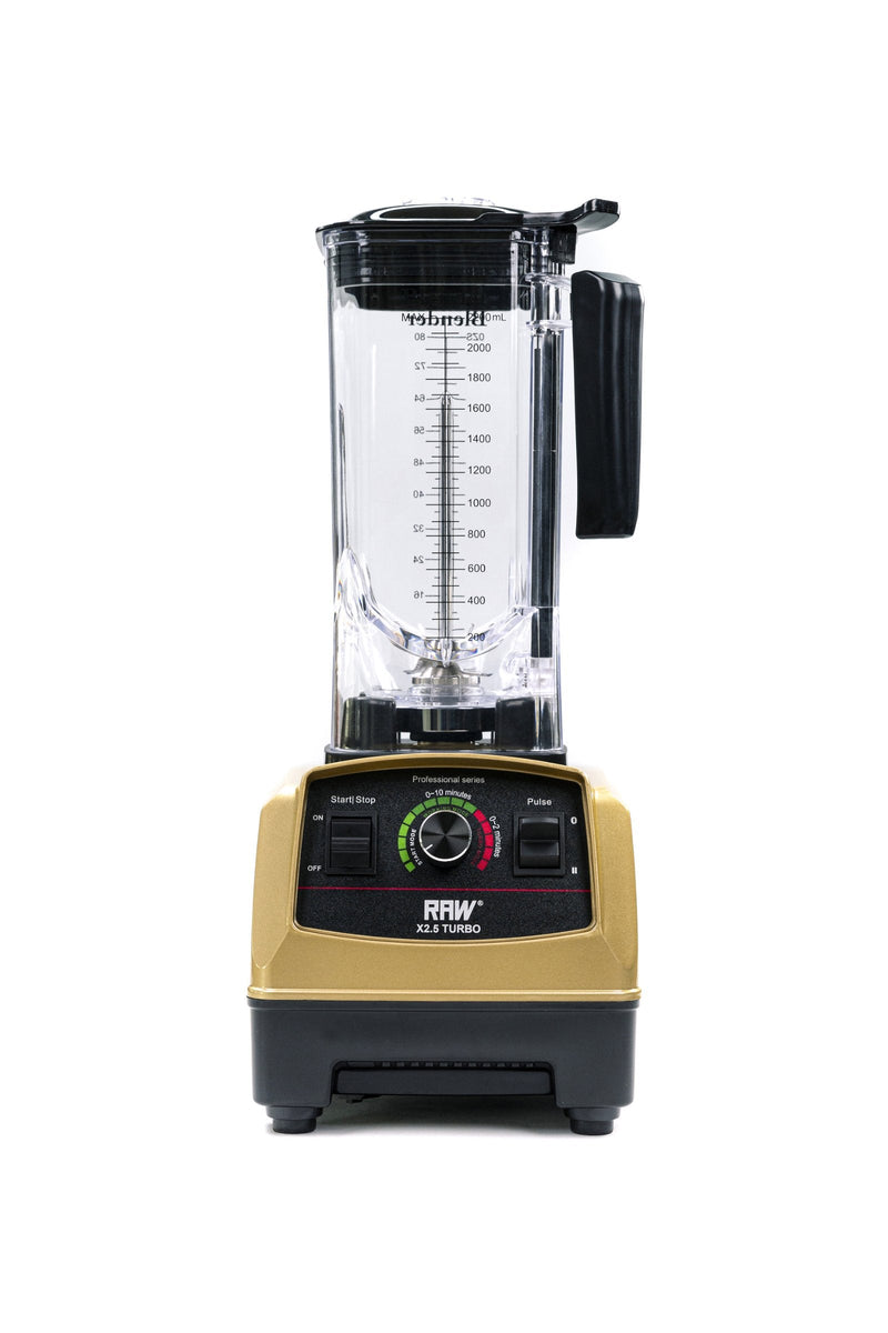 Raw Blender X 2.5 Turbo Guld 2.5hp 2.2l ❤ Kæmpe udvalg i RAW ❤ Billig fragt og hurtig levering 2 - 5 hverdage - Varenummer: BAR-18459 / Ean: &