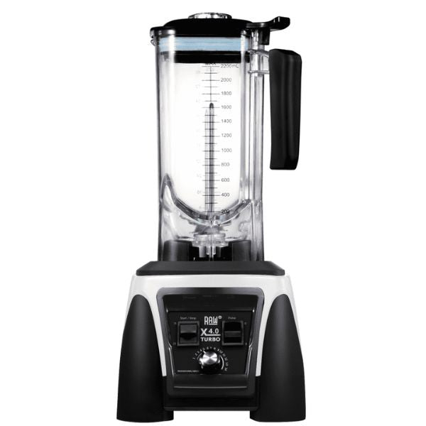 Produktbillede af Raw Blender X 4.0 Turbo Sort/hvid 4.0hk 2.2 L 2380w på tilbud i premium kvalitet