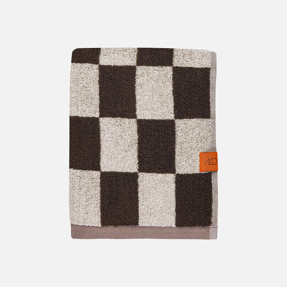 Produktbillede af RETRO håndklæde Brun 50x90 cm på tilbud i høj kvalitet