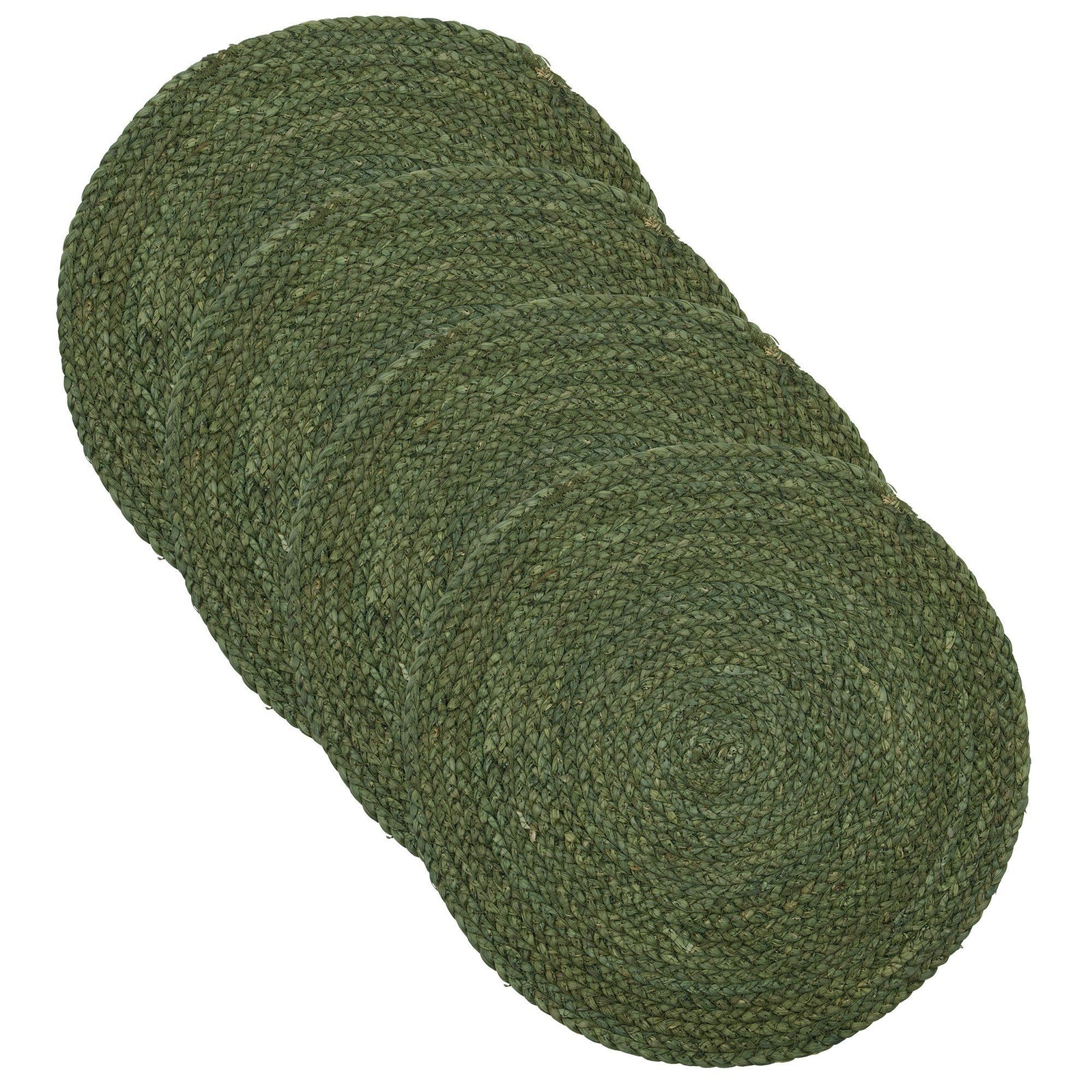 House doctor House doctor Circle bordskåmatte 38 cm, grøn/natur – detaljebillede (Bordskåner)