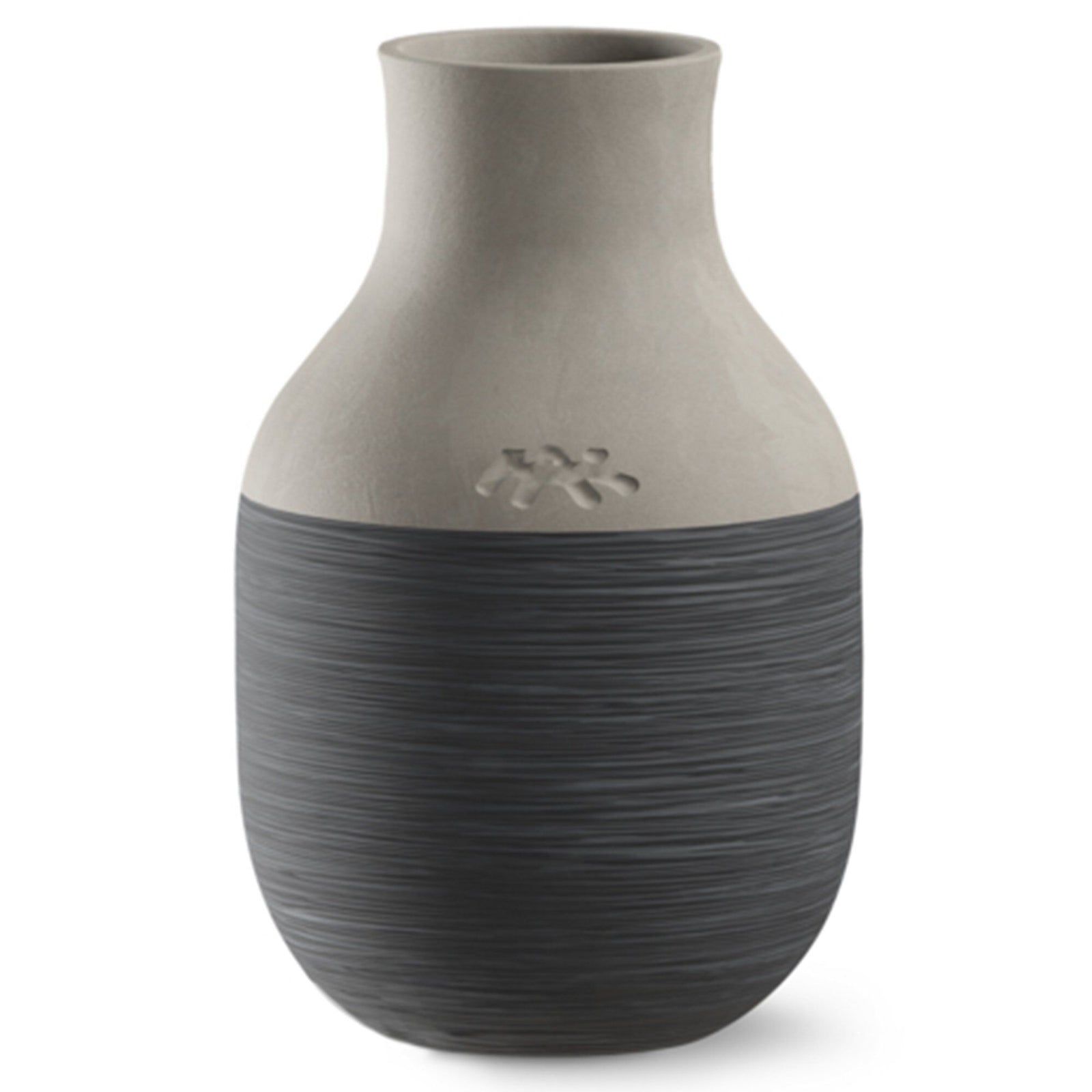 Kähler Kähler Omaggio Circulare vase 12,5 cm, antracitgrå – produktvisning (Vase)