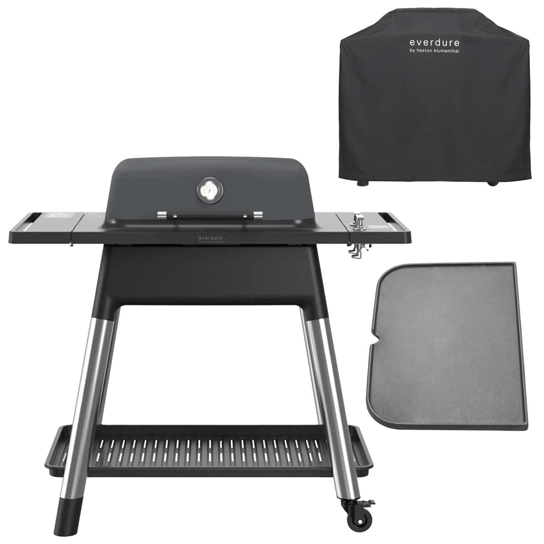 Everdure Everdure Force gasgrill + grillbetræk & grillplade grafit – billede i brug (Gasgrill)