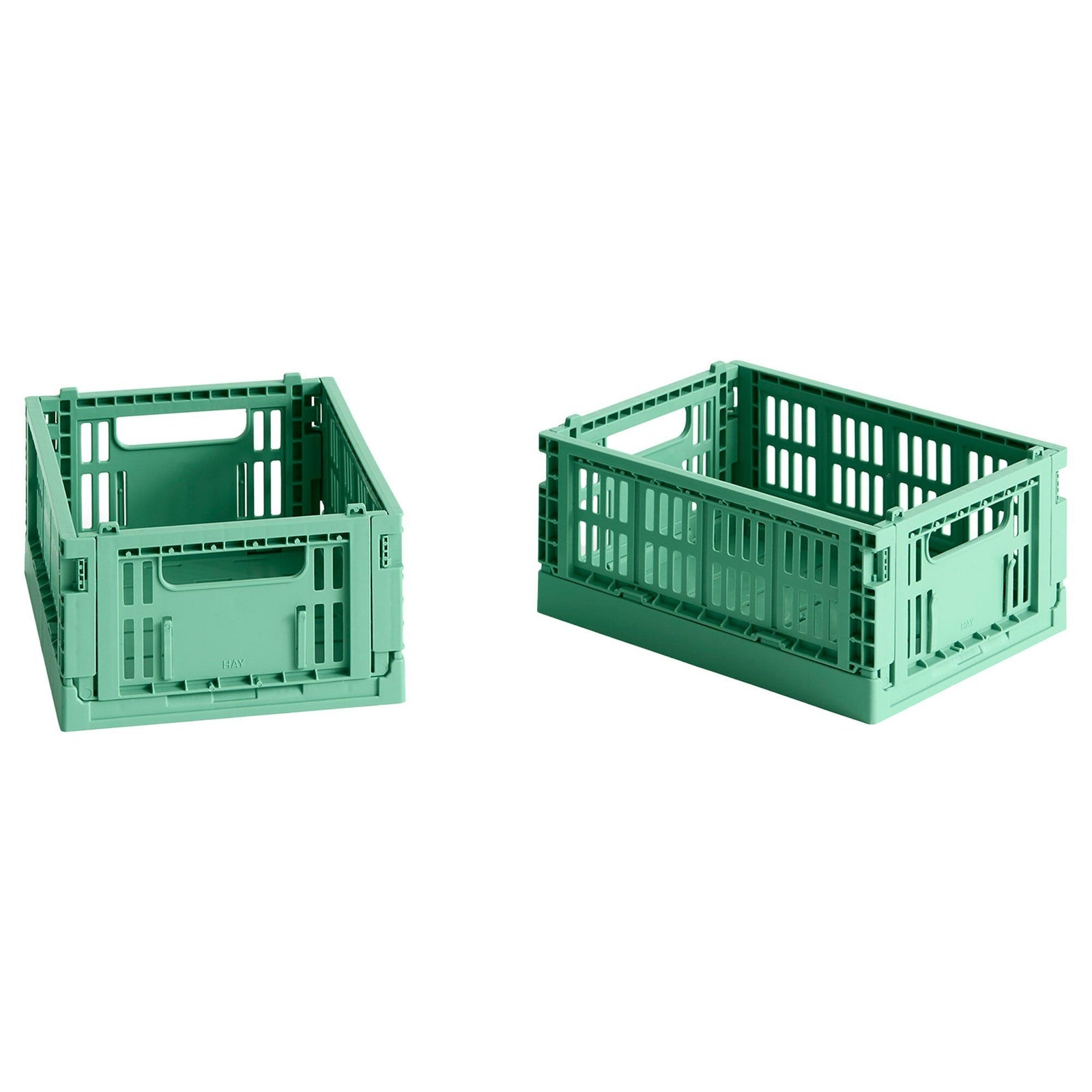 Hay Hay Colour Crate opbevaringskasse mini dark mint, 2 stk. – billede i brug (Opbevaringsboks)