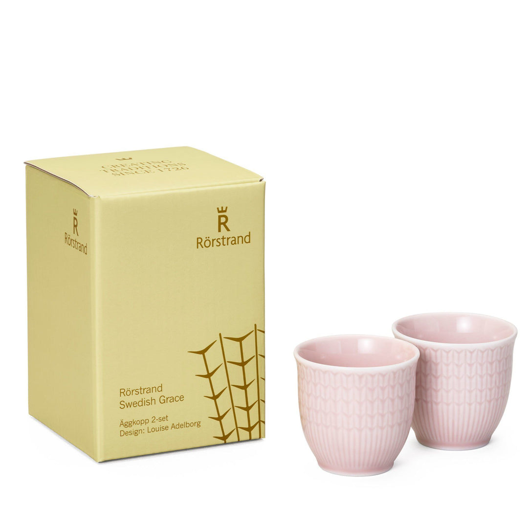 Rörstrand Rörstrand Swedish Grace æggebæger, rose, 2 stk. ❤ billede i brug (Æggebægre)
