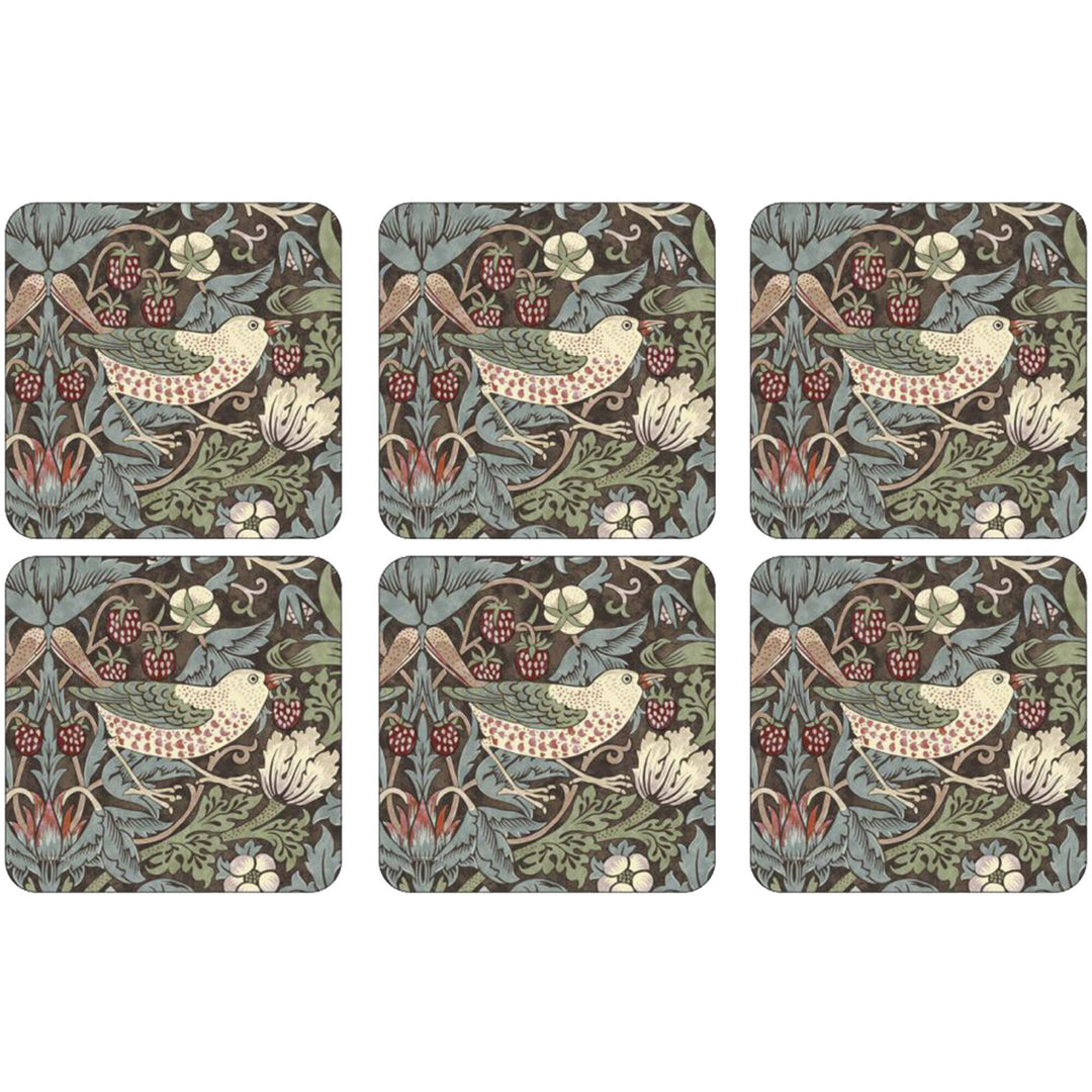 Spode Spode Glasunderlag 'Strawberry Thief', brun ❤ produktbillede (Glasunderlag)