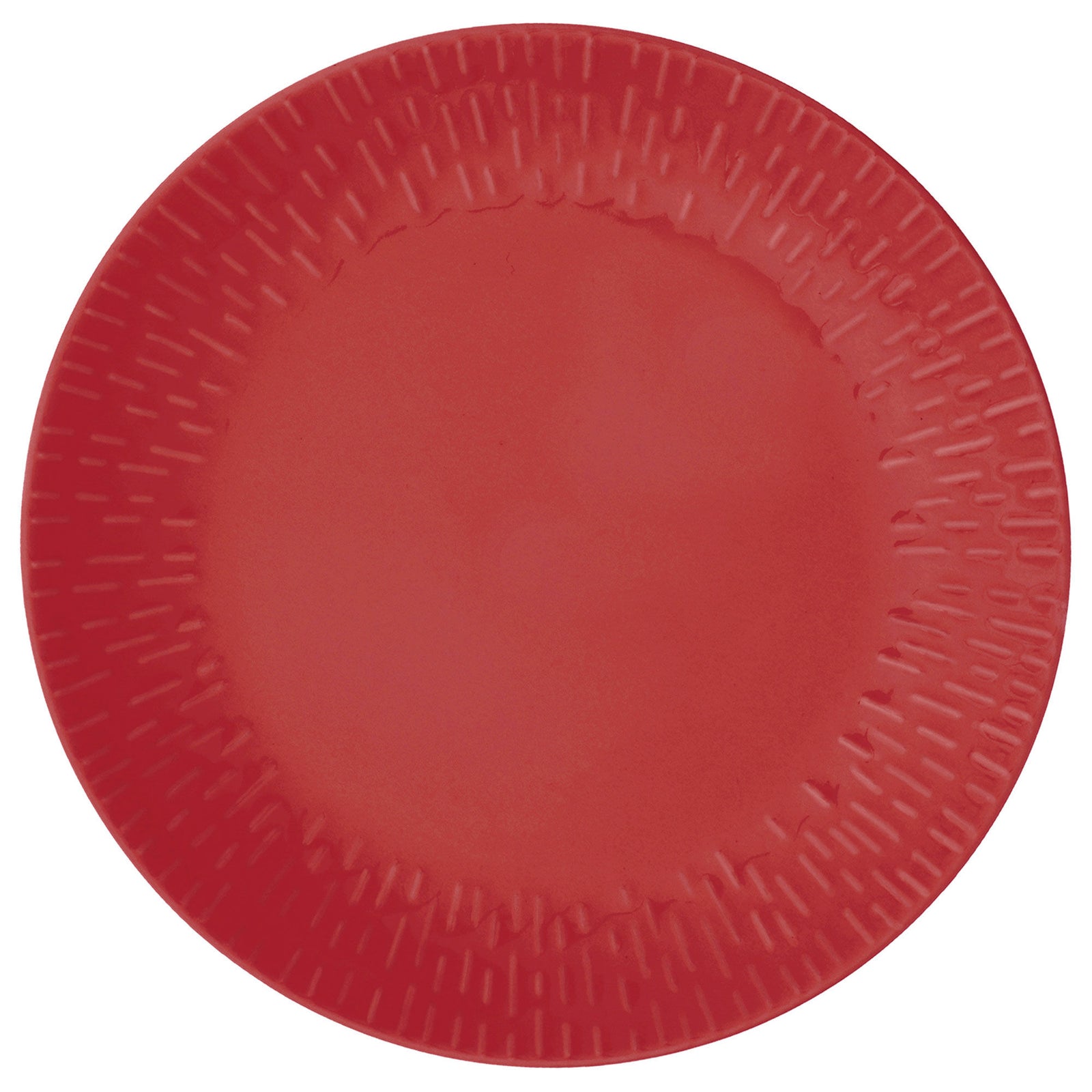Aida Aida Confetti tallerken 24 cm, chili – close-up (Morgenmadstallerken)