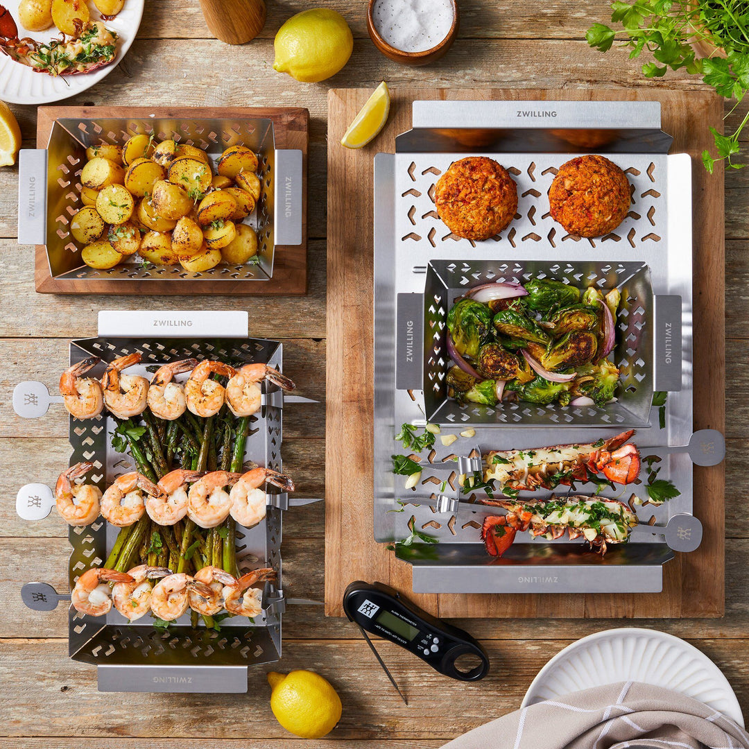 Zwilling Zwilling BBQ+ rektangulær grillkurv, M – billede i brug (Grillkurv)
