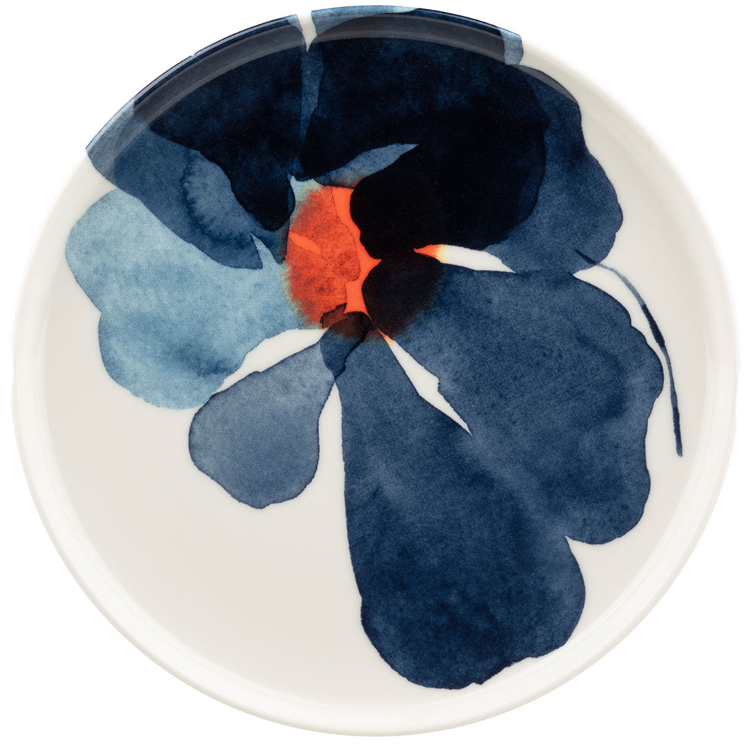 Marimekko Marimekko Valssi tallerken 20 cm, white/blue/orange – detaljebillede (Tallerkener)