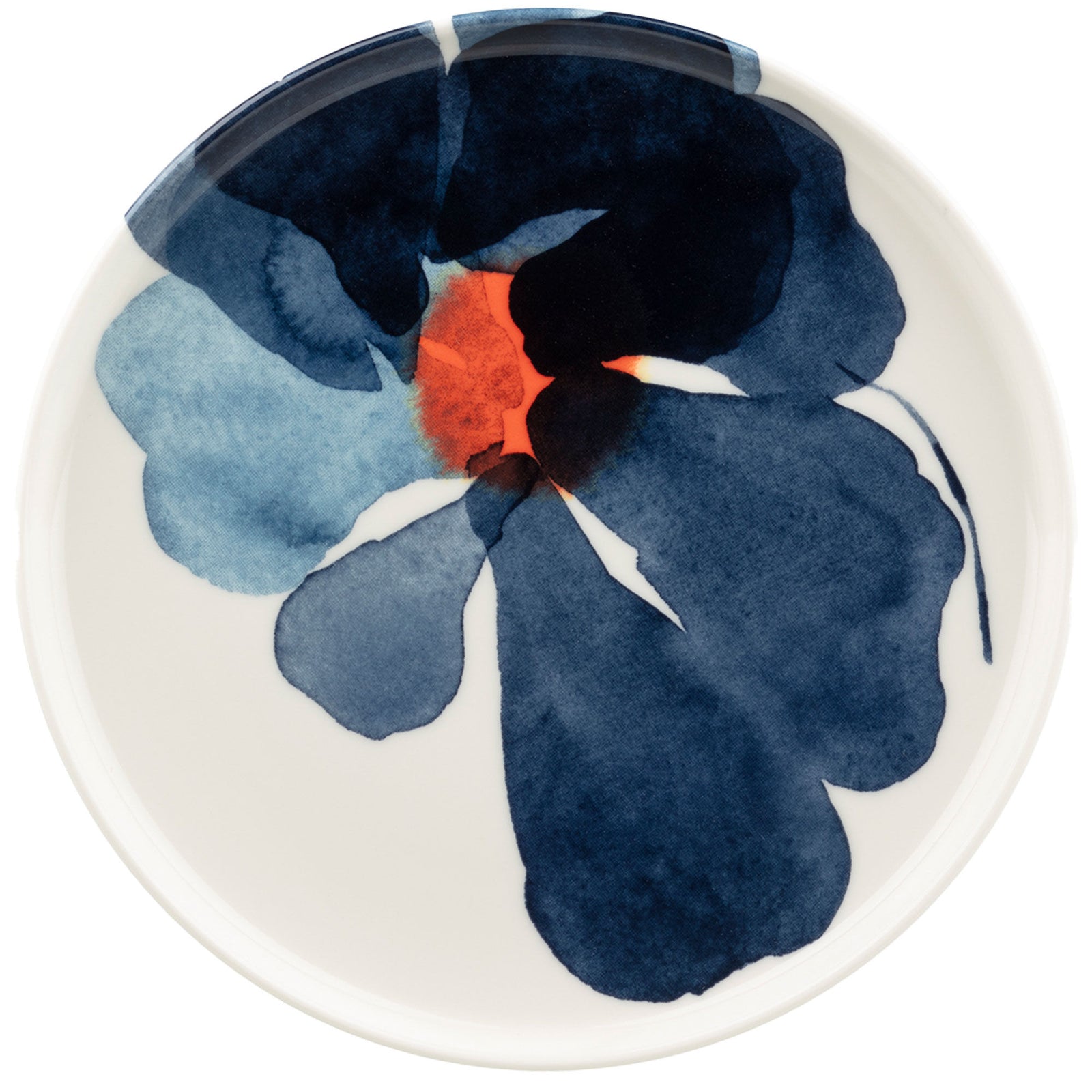 Marimekko Marimekko Valssi tallerken 20 cm, white/blue/orange – detaljebillede (Tallerkener)