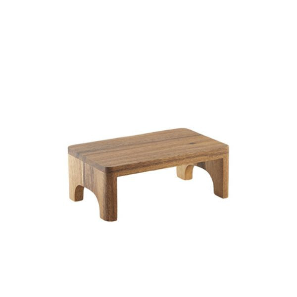 Produktbillede af Genware Akacietræ Buffet Stander Gn 1/2 15cm H på tilbud i brug