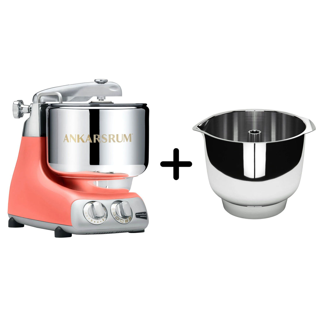 Ankarsrum Ankarsrum AKM 6230 køkkenmaskine + Assistent Original piskeskål, coral crush – produktvisning (Røremaskiner)