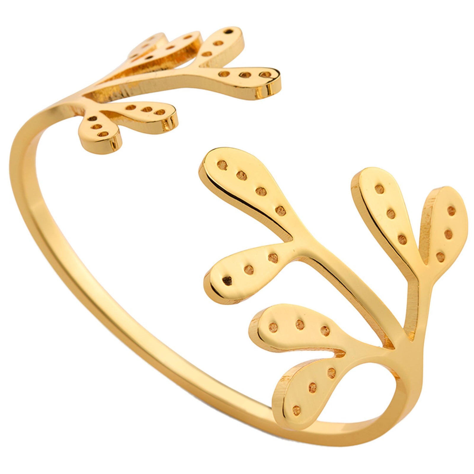 Cooee design Cooee design Mistletoe servietring, messing, 2 stk. ❤ vinkelbillede (Servietring)
