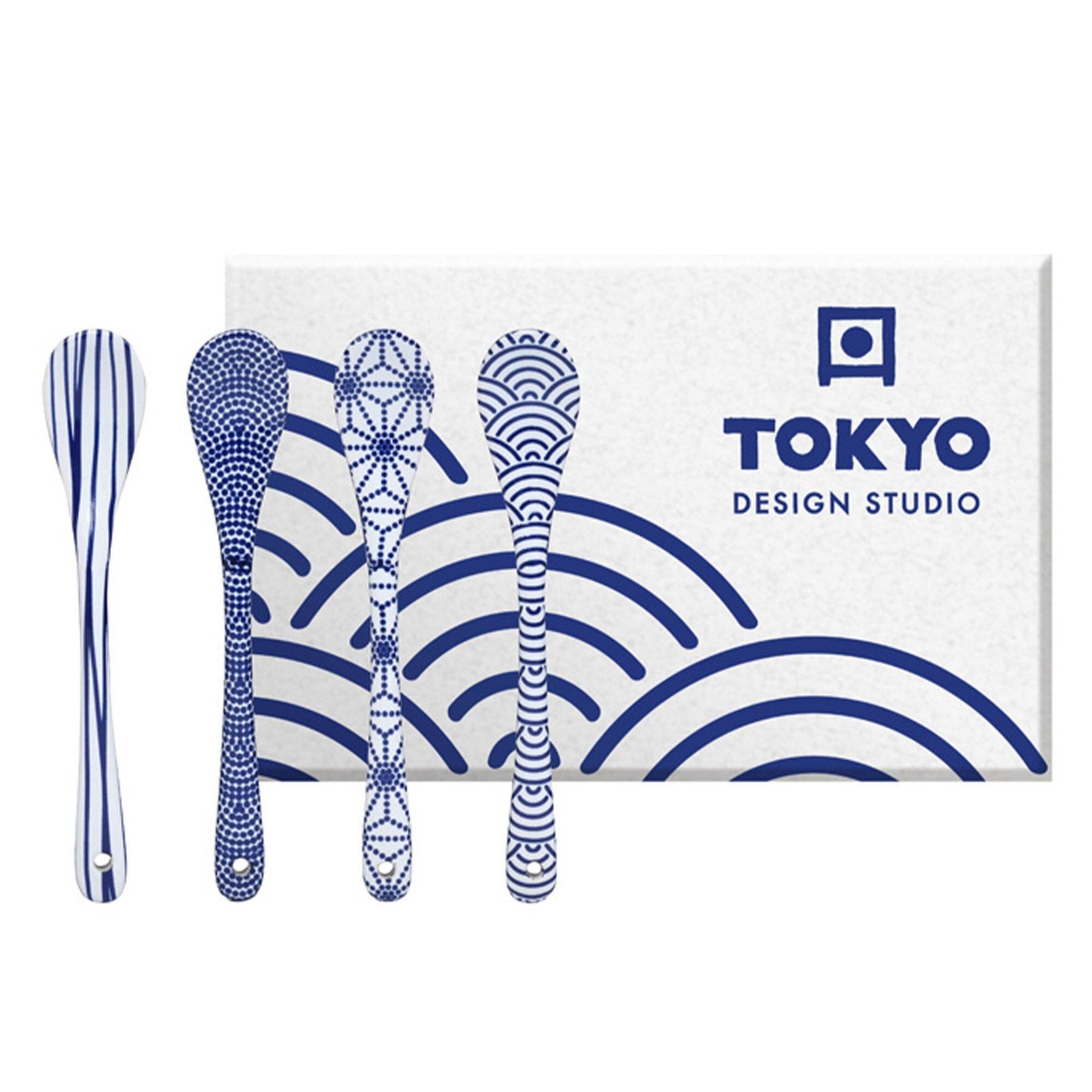 Tokyo design studio Tokyo design studio Nippon Blue ske 4 stk. – frontbillede (Ske)