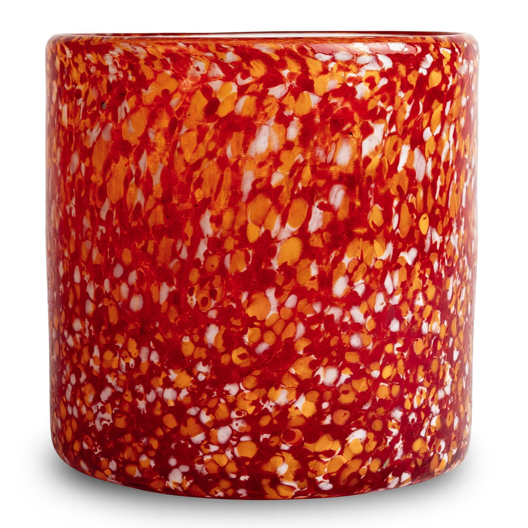 Byon Byon Calore fyrfadsstage medium, rød/orange – produktfoto (Lysestage)
