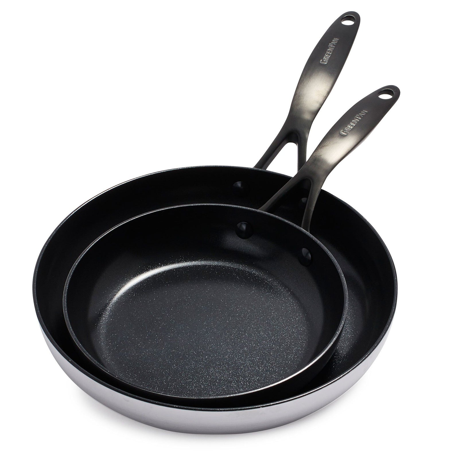 Greenpan Greenpan Venice Pro Noir stegepandesæt 20 & 26 cm ❤ produktbillede i kategorien Stegepander