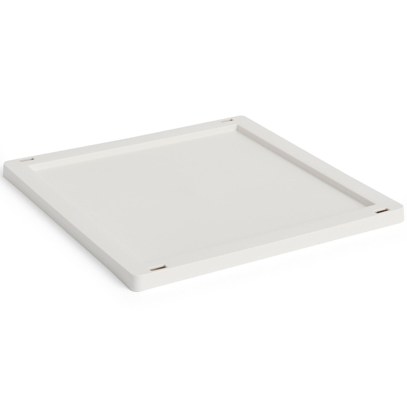 Hay HAY Colour Crate Medium Square Cube Låg, offwhite – close-up (Opbevaringsboks)