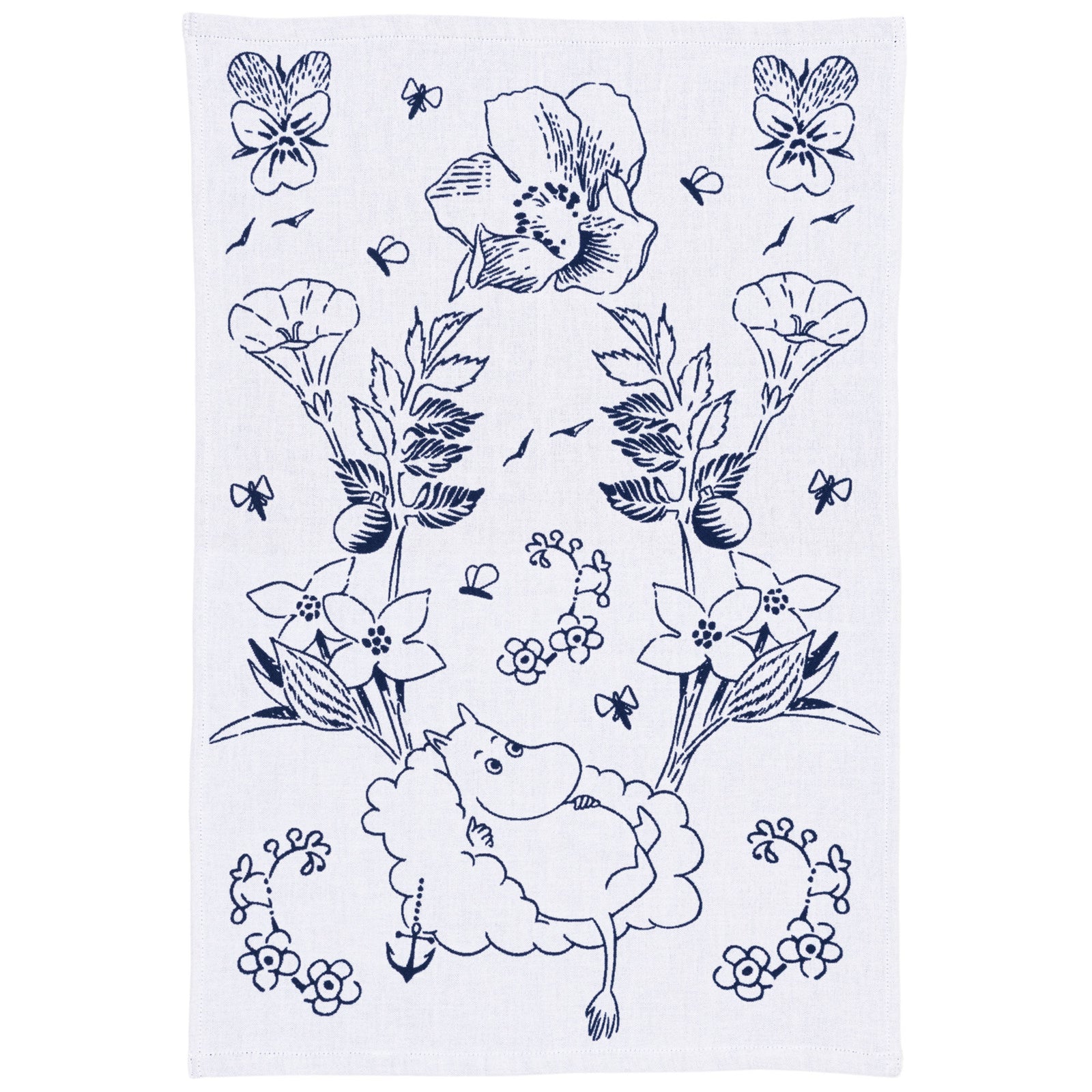 Arabia Arabia Mumin Haru Gots Viskestykke 45x65 cm – close-up (Moomin)