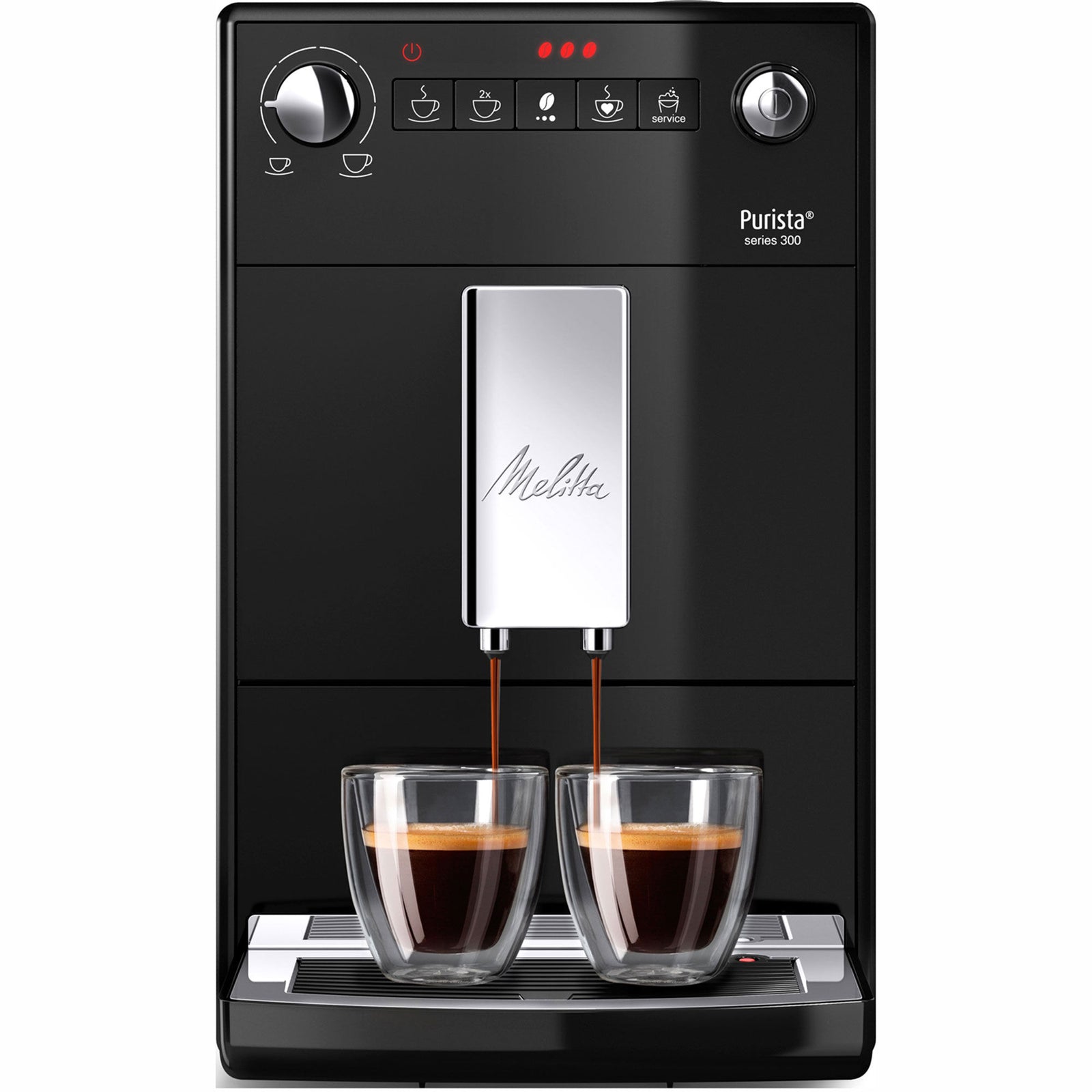 Melitta Melitta Purista Helautomatisk kaffemaskine, sort ❤ frontbillede (Espressomaskiner)