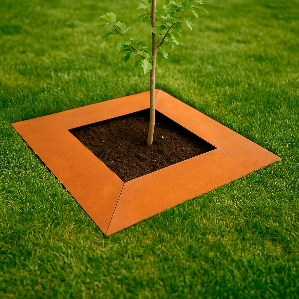 Produktbillede af Firkantet bedafgrænser til robotplæneklipper 49x49 cm på tilbud i høj kvalitet