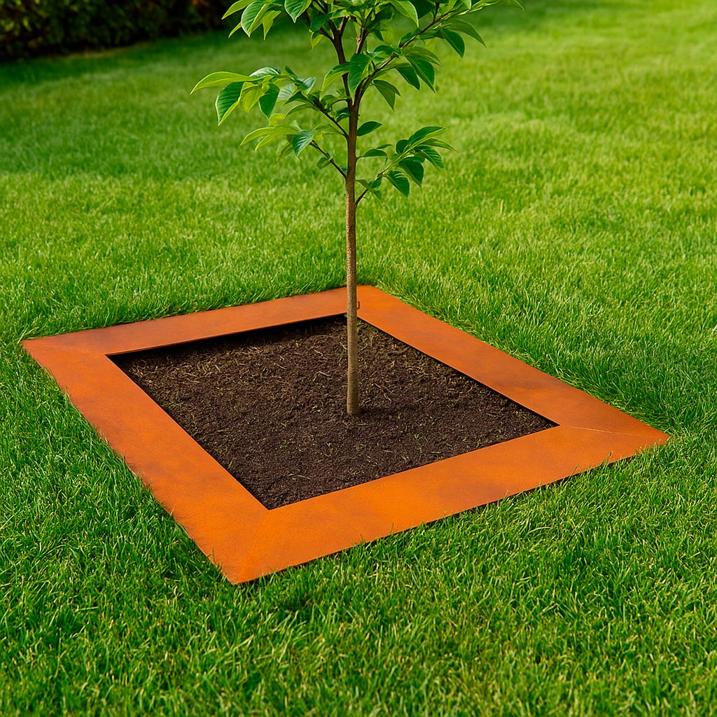 Produktbillede af Firkantet bedafgrænser til robotplæneklipper 71x71 cm på tilbud i høj kvalitet