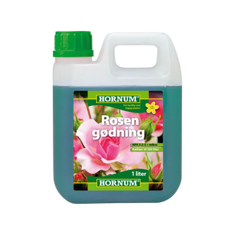 Produktbillede af HORNUM Flydende Rosen Gødning 1 liter på tilbud i høj kvalitet
