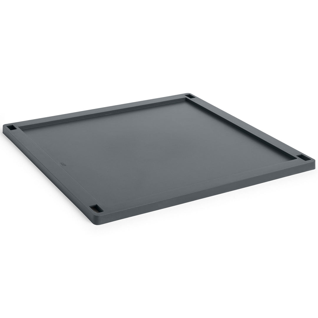 Hay HAY Colour Crate Large Square Låg, charcoal – produktvisning (Opbevaringsboks)