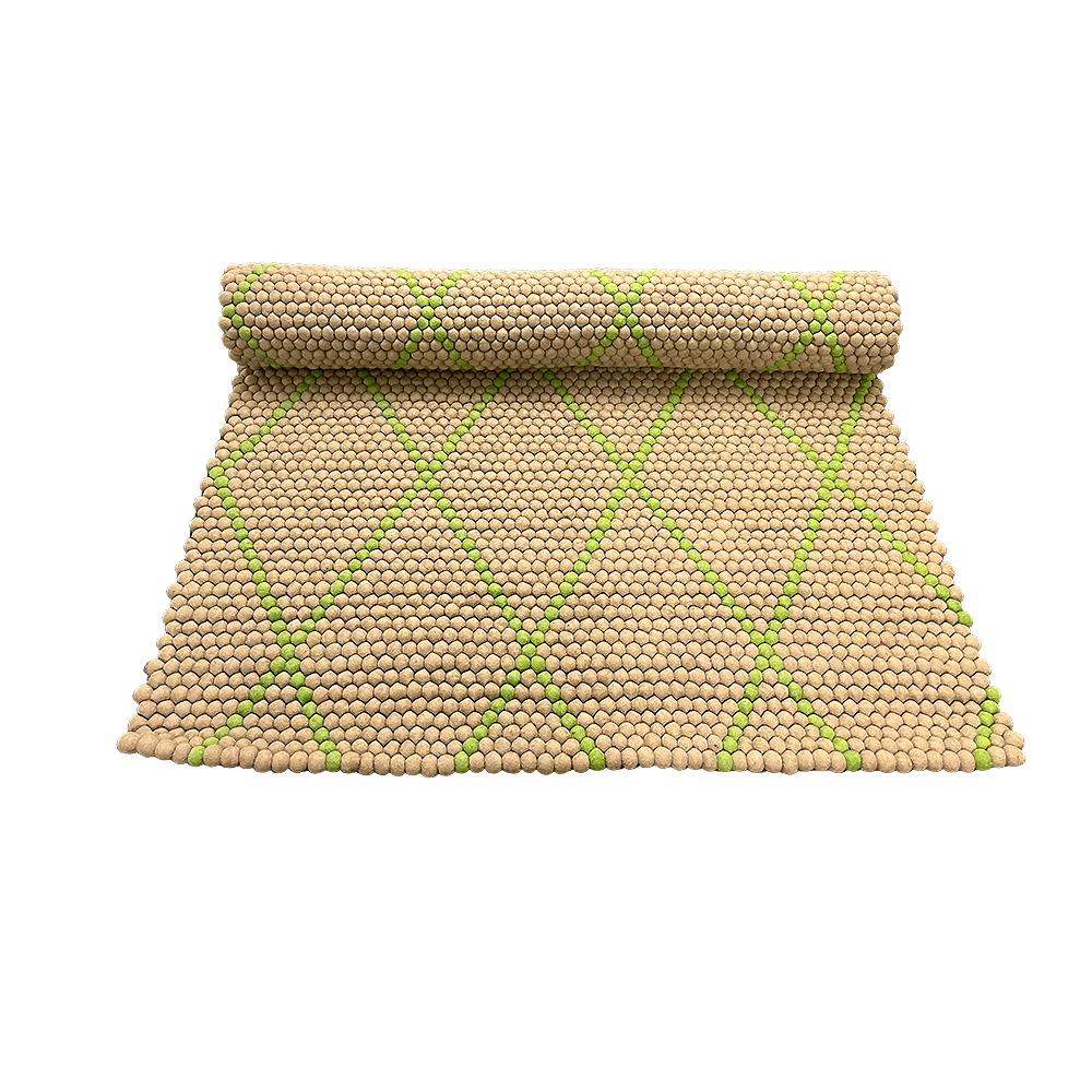 Produktbillede af Køb Tæppe i 100% ren Nepal uld grå 170 x 110 cm på tilbud