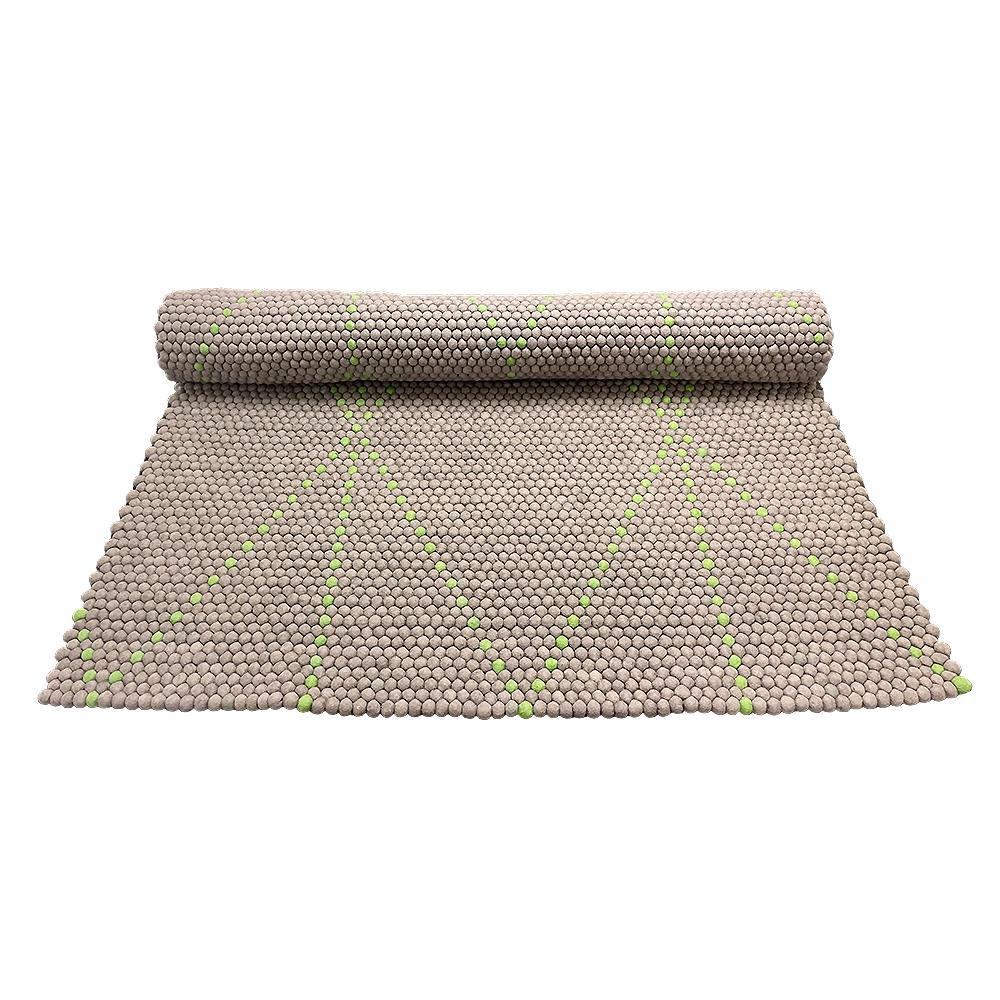 Produktbillede af Tæppe i 100% ren Nepal uld mørkegrå 210 x 140 cm på tilbud