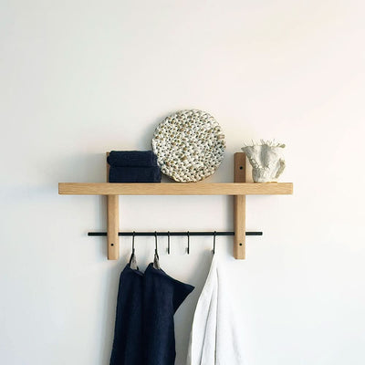 Rus Knagerække Hvidolieret eg med sort kroge ✔ Kæmpe udvalg i  Storage And Shelves ✔ Billig fragt og hurtig levering 2 - 5 hverdage - Varenummer: STSH-228665 / Ean:  på lager - Udsalg på Rus Hylder Spar op til 66% - Over 1312 kendte brands på udsalg