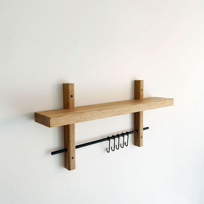 Rus Knagerække Olieret eg med sorte kroge ✔ Kæmpe udvalg i  Storage And Shelves ✔ Billig fragt og hurtig levering 2 - 5 hverdage - Varenummer: STSH-228686 / Ean:  på lager - Udsalg på Rus Hylder Spar op til 52% - Over 1312 kendte brands på udsalg