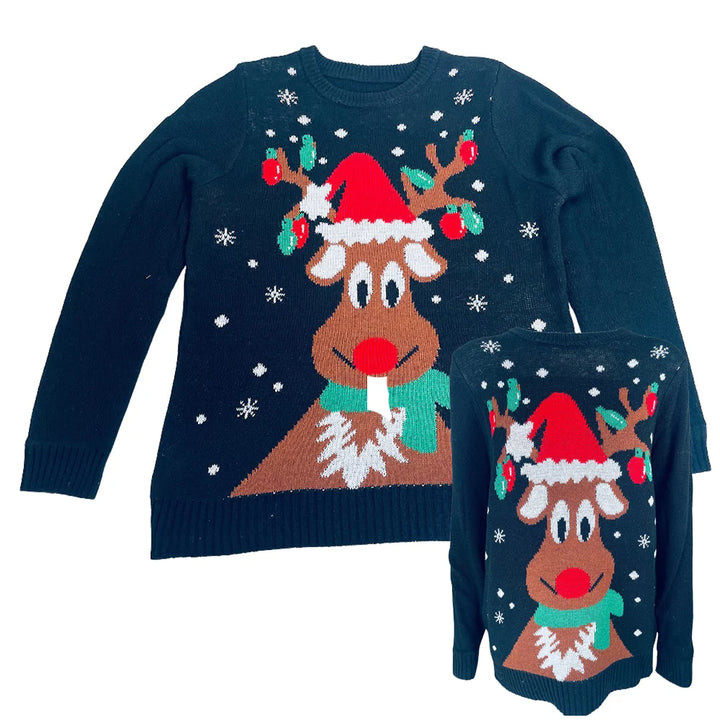 Jule Sweater Mange Sjove Modeller og Farver S-024 Large
