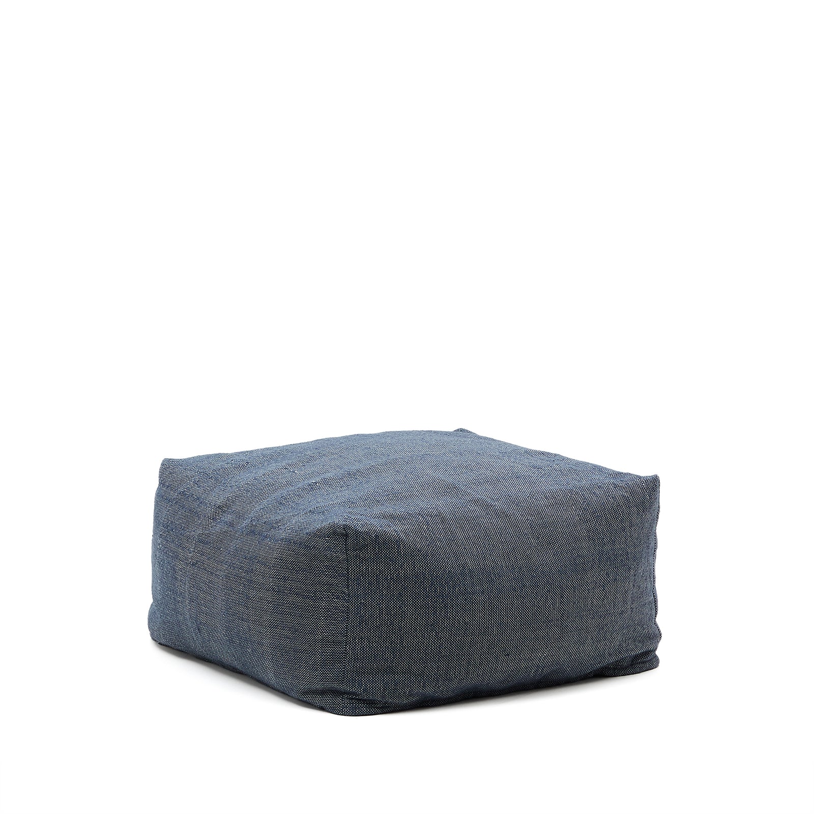Produktbillede af KAVE HOME Vedell puf kvadratisk blå PET 60x60x40 i premium kvalitet