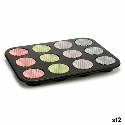 Se Muffinform Kinvara 55011 Multifarvet 7 x 7 x 3 cm 35 x 3 x 26,5 cm Bageplade (12 stk)  Stort online udvalg i Kinvara - Køb online på udsalg og tilbud lige nu  Meget billig fragt og hurtig levering: 1 - 2 hverdage - Varenummer: S3615889 og barcode / Ean: '4899888520481 på lager - Udsalg på Hjem og madlavning, Bagning Spar op til 64% - Over 1124 kendte brands på udsalg