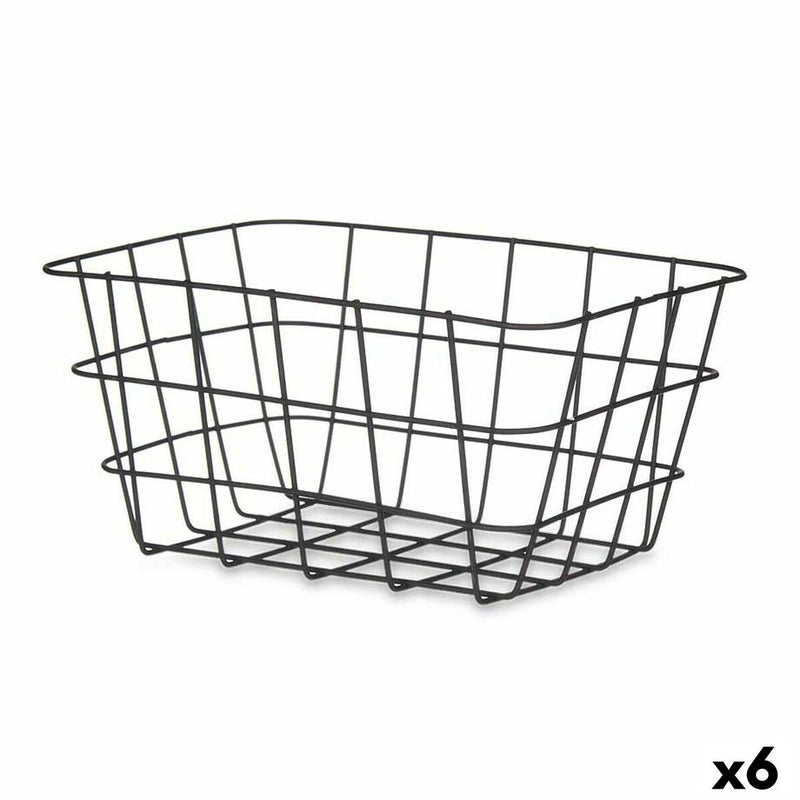 Se Kurv Kinvara W5759K-S BLACK Sort Metal 24,5 x 12 x 18 cm (6 stk)  Stort online udvalg i Kinvara - Køb online på udsalg og tilbud lige nu  Meget billig fragt og hurtig levering: 1 - 2 hverdage - Varenummer: S3629414 og barcode / Ean: &